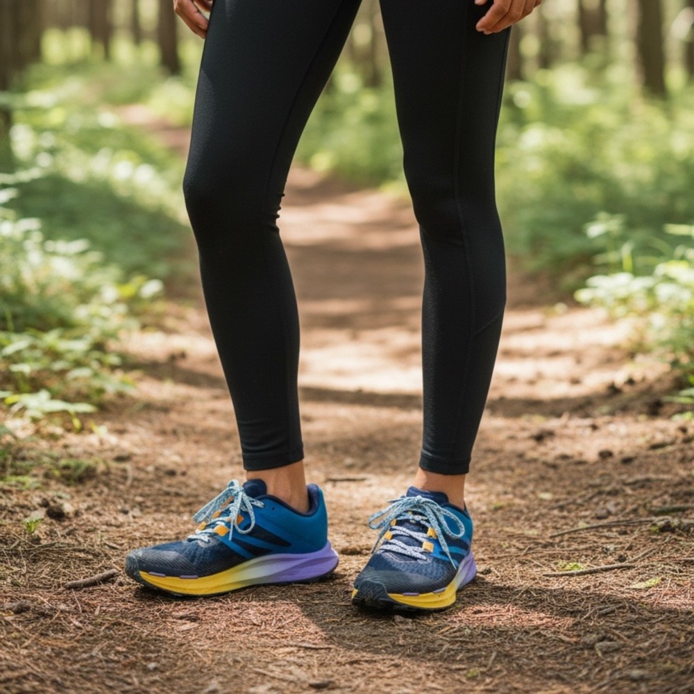 The North Face Women's VECTIV Eminus trail running shoes in a blue SIZE 7.5